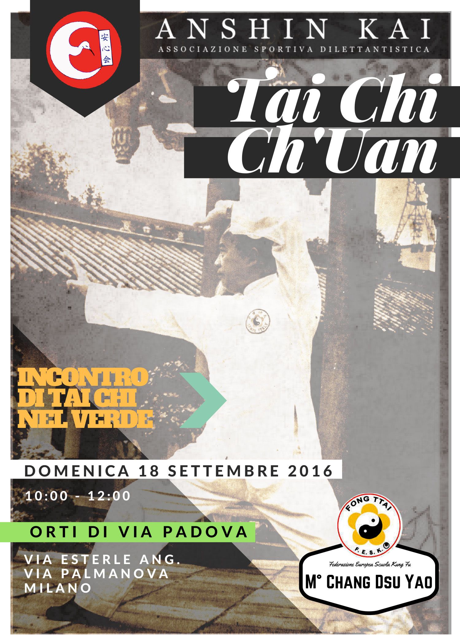 Tai Chi agli Orti di Via Padova 2016